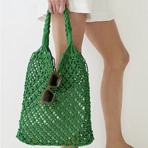 J Crew Cadiz Green Tote